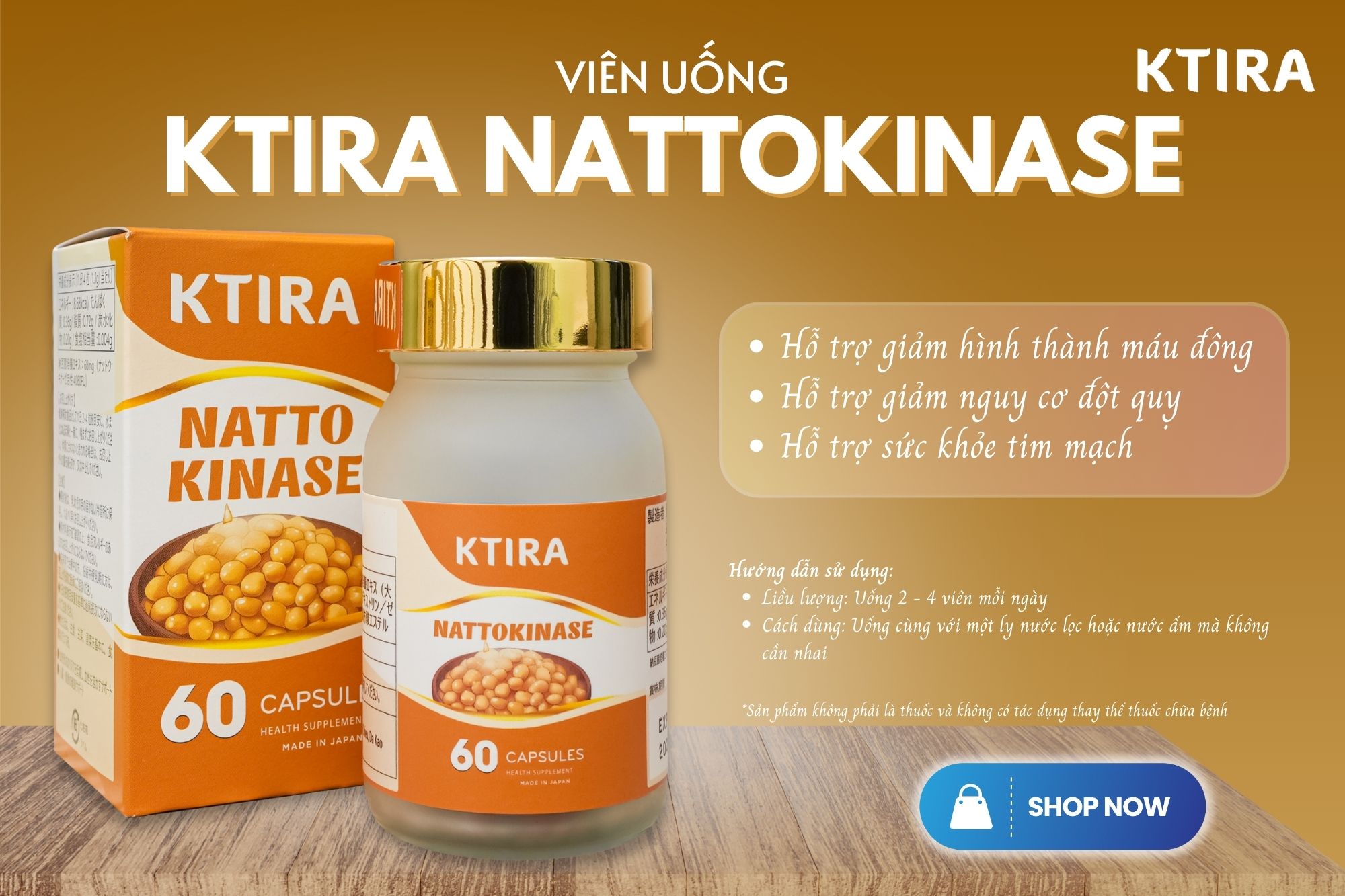 Viên Uống KTIRA NATTOKINASE