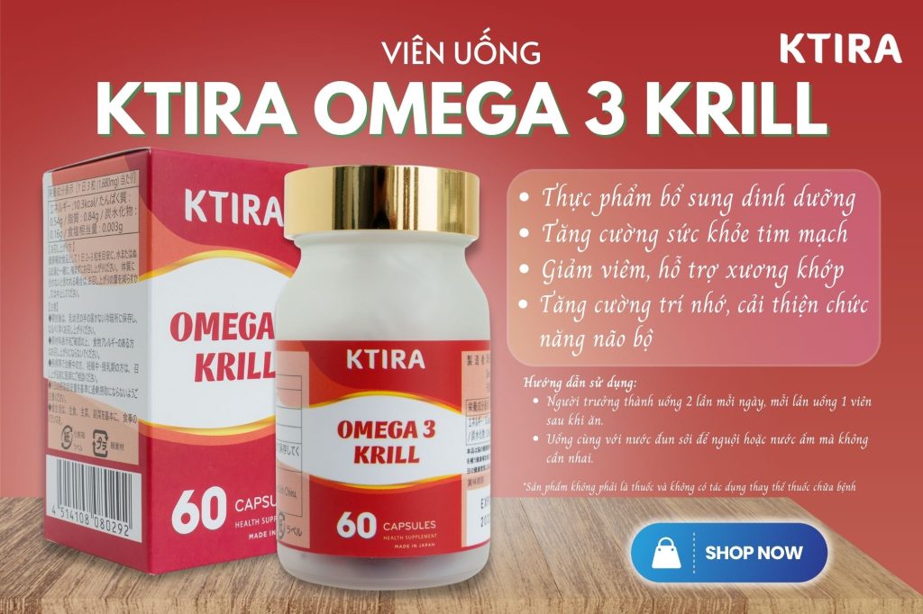 Viên Uống KTIRA OMEGA 3 KRILL