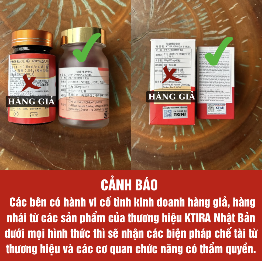 CẢNH BÁO GIẢ MẠO THƯƠNG HIỆU KTIRA NHẬT BẢN