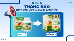 THÔNG BÁO THAY ĐỔI BAO BÌ SẢN PHẨM VIÊN UỐNG KTIRA LIVERPRO