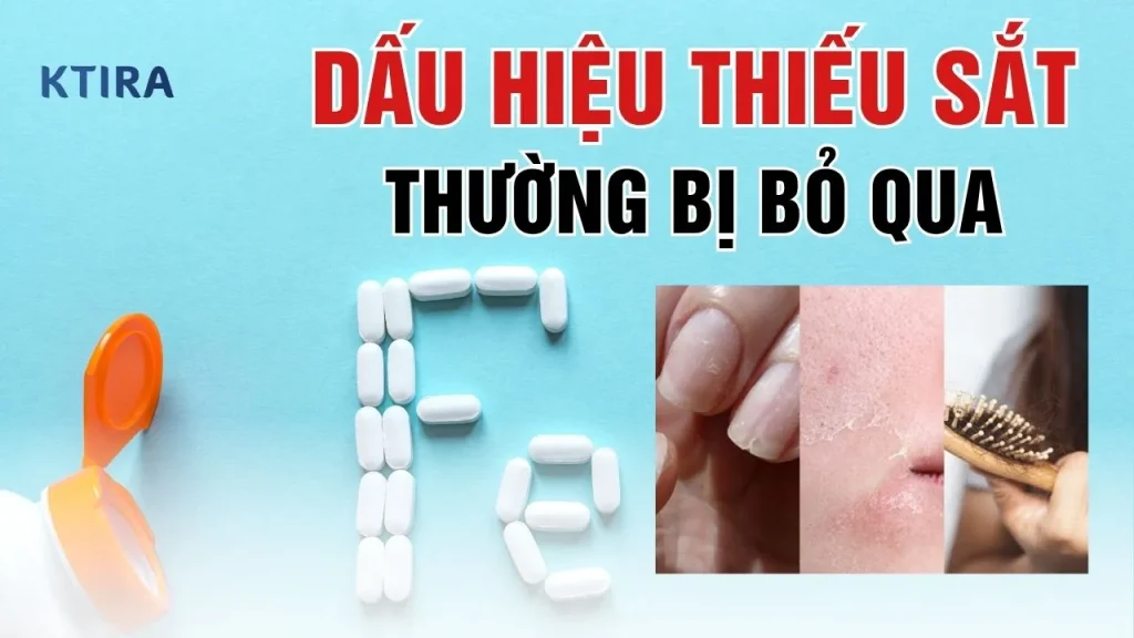 Dấu hiệu thiếu sắt ở người lớn KTIRA