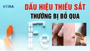 Dấu hiệu thiếu sắt ở người lớn KTIRA