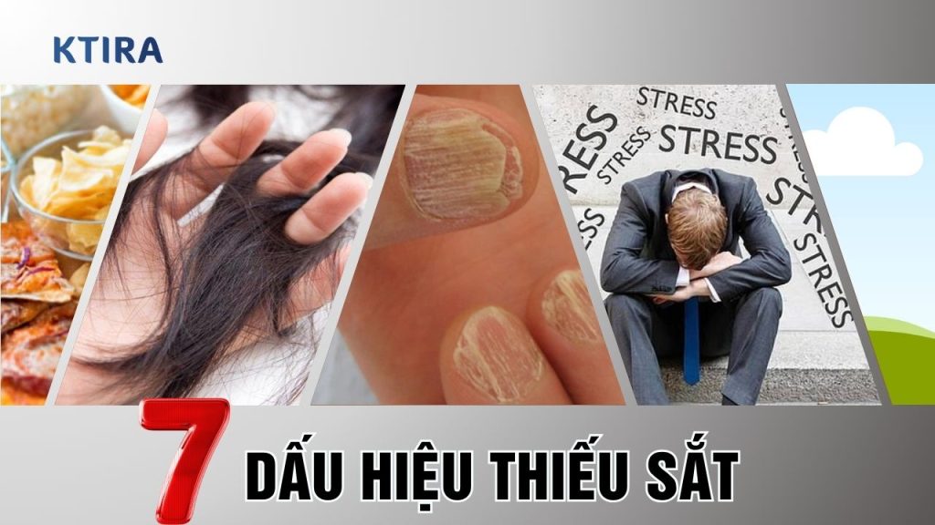 dấu hiệu thiếu sắt KTIRA
