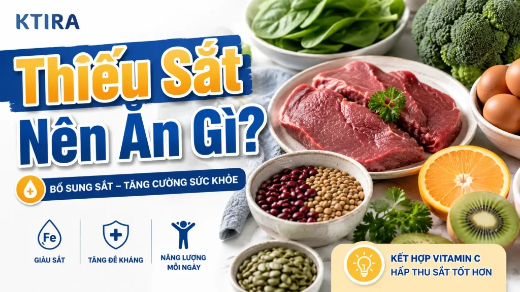 Thiếu Sắt Nên Ăn Gì KTIRA