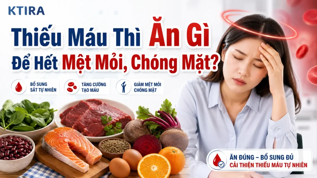 Thiếu máu thì ăn gì? KTIRA