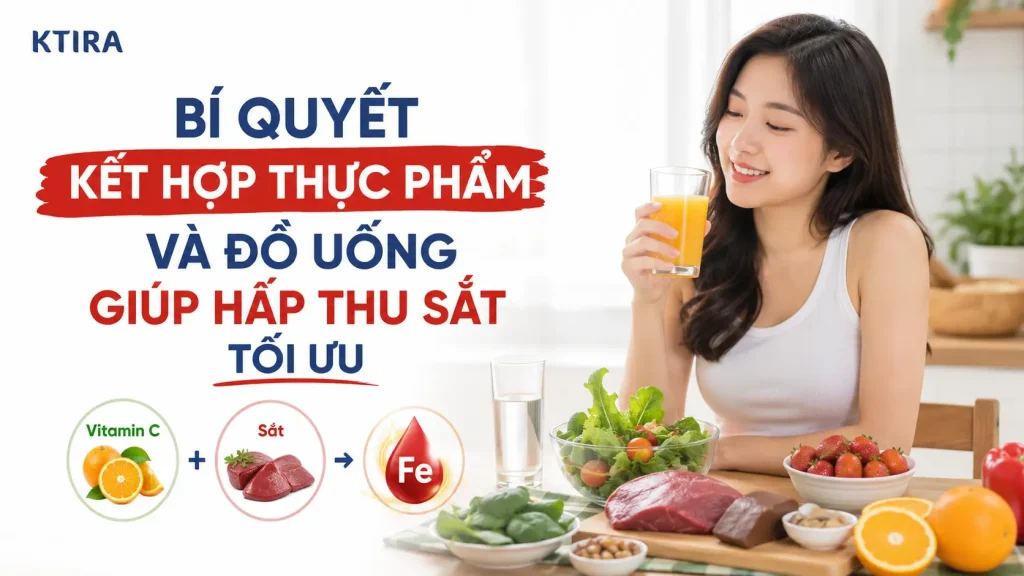 thiếu sắt nên ăn uống gì KTIRA