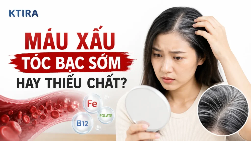 Máu xấu tóc bạc sớm KTIRA