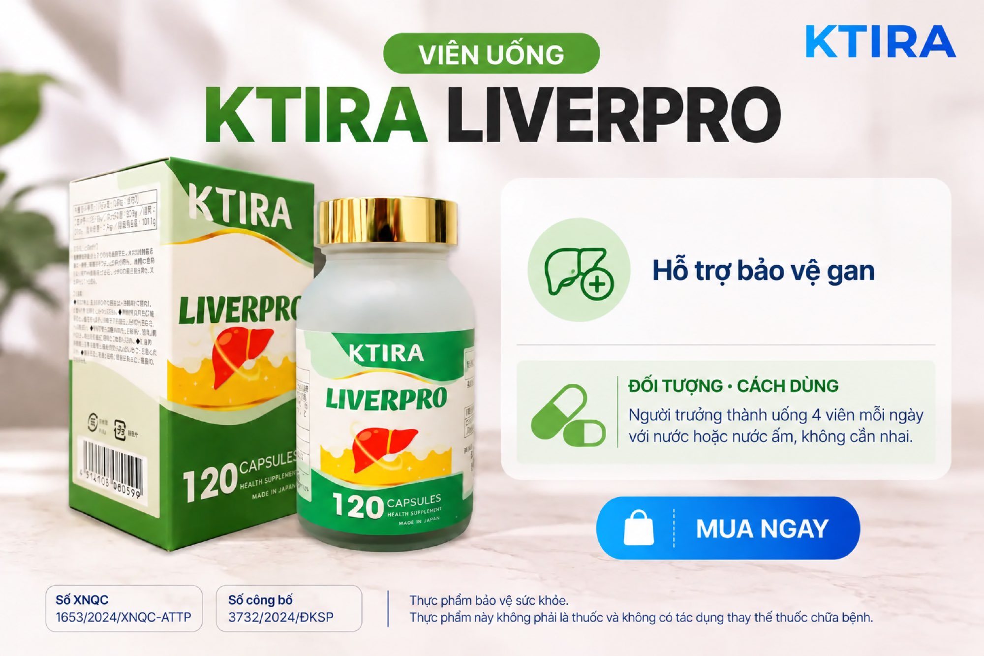 Viên Uống KTIRA LIVERPRO